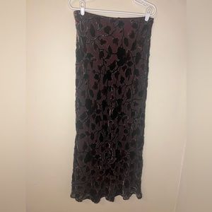 Karen Kane Lifestyle Violet Silk Skirt